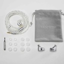 TANCHJIM 4U – IEM dinámico DMT-4 Ultra (cámara dual) con filtro ajustable 4 niveles, cable 2-pin 0.78 mm y jack 3,5 mm.