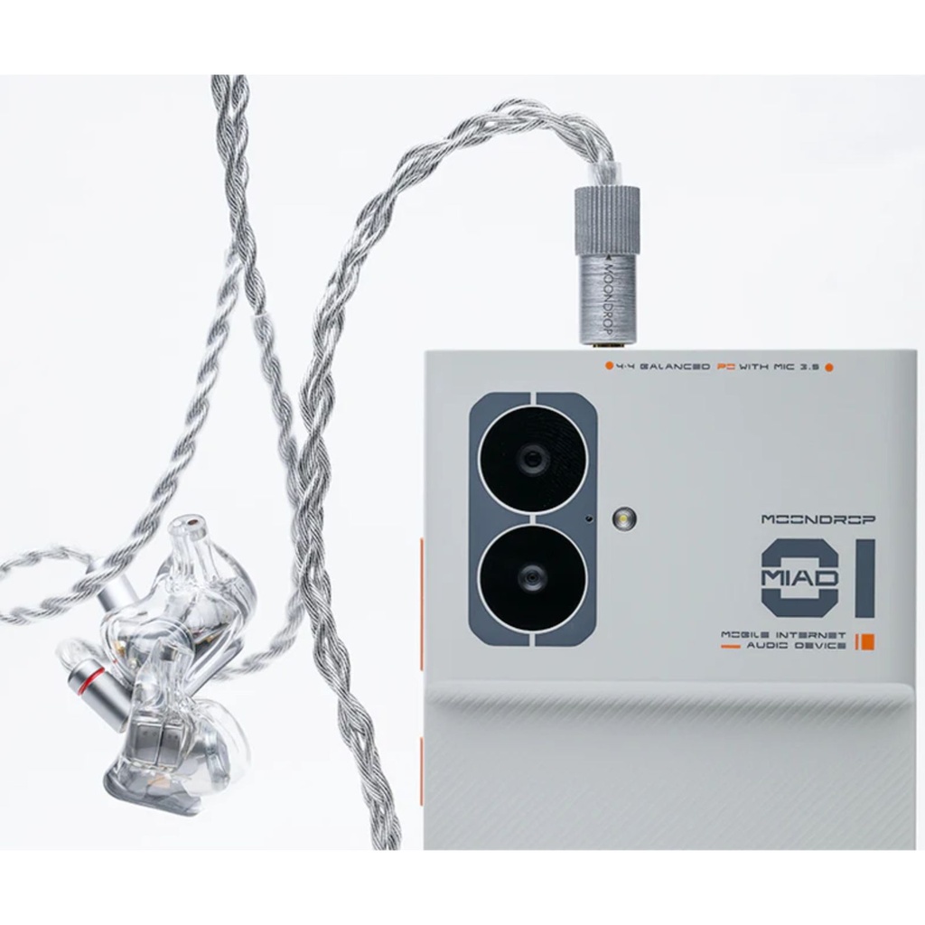 MOONDROP MIAD01 – Smartphone Hi-Fi 5G con salidas 3,5 mm (SE) + 4,4 mm (balanceada) y DAC dual.