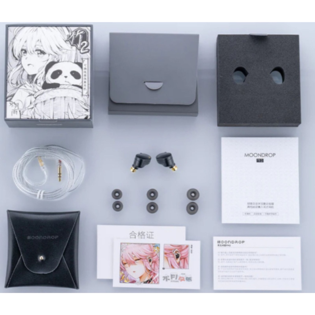 MOONDROP CHU II – IEM dinámico 10 mm (2-pin 0.78 mm, 3,5 mm) · opción CHU II DSP (USB-C + DSP)
