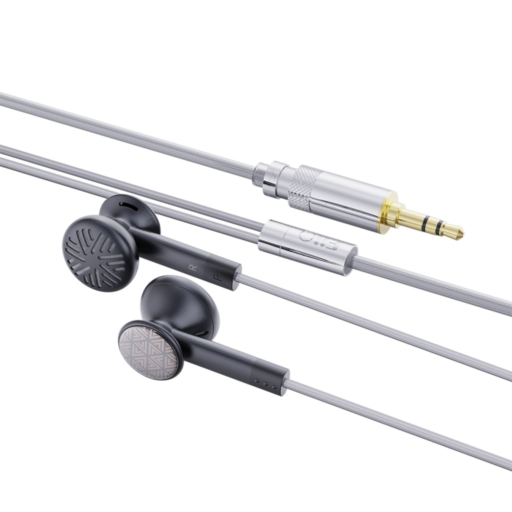 FiiO FF3S — earbuds “drum-type dual-cavity” · 14.2 mm dinámico · cable 0.78 mm 2-pin con plugs 3.5 / 4.4 mm intercambiables.