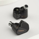 TANCHJIM Fission — IEM dinámico DMT5 (5ª gen) · 0,78 mm 2-pin · plugs 3,5 / 4,4 / USB-C intercambiables.