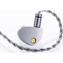 MOONDROP Aria 2 — IEM dinámico 1×DD · 0,78 mm 2-pin · cable con plugs 3,5 / 4,4 mm intercambiables.