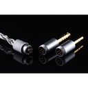 MOONDROP Aria 2 — IEM dinámico 1×DD · 0,78 mm 2-pin · cable con plugs 3,5 / 4,4 mm intercambiables.