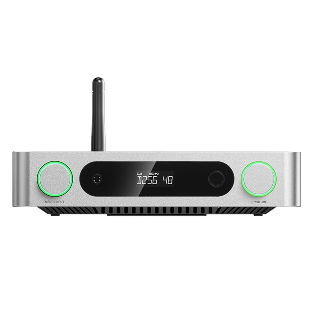 FiiO K13 R2R — DAC/Amplificador de escritorio fully balanced con tecnología R-2R de 24 bits · salidas balanceadas y single-ended · entradas USB, óptica, coaxial, I²S.