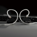 TRUTHEAR PURE — IEM híbrido 1 Dynamic (10 mm) + 3 Balanced Armature · cavidad DLP-3D (HeyGears) · conector 0,78 mm 2-pin (recessed) · cable coaxial OFC/plateado 3,5 mm SE.