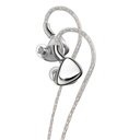 FiiO FX17 — IEM trihíbrido 1DD + 4BA + 8EST (13 drivers por lado) · crossover 5 vías (físico + electrónico) · S.Turbo acústico patentado · 0,78 mm 2-pin · cable mixto oro/plata/cobre con plugs intercambiables.