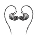 FiiO FA19 — IEM all-BA (10 × Knowles BA por lado) · crossover con condensadores Rubycon + filtro notch de medios · sistema de refuerzo de graves por retroalimentación negativa (S.Turbo) · conector MMCX · cable de plata pura 8 hebras con plugs 3,5 mm / 4,4 mm.
