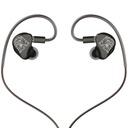 HiBy Yvain — IEM Quad-BA (4 Balanced Armature por lado) · crossover electrónico de 3 vías · cámara acústica independiente 3-canales · 0,78 mm 2-pin · cable OCC Litz con plugs intercambiables.