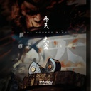 TANGZU THE KING WUKONG — IEM trihíbrido 1 Dynamic + 6 Balanced Armature (Knowles) + 4 EST (Shengyang) · cavidad titanio grado 4 CNC con conductos y resonadores internos · 0,78 mm 2-pin · plug 4,4 mm balanceado · cable Furukawa 148 hilos (plata/cobre + chapados preciosos).