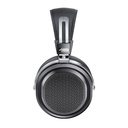 FiiO FT1 Pro — audífono over-ear abierto con driver planar magnético 95×86 mm (diafragma ultrafino 1 µm con doble recubrimiento zafiro + aluminio), 20 Ω, 112 dB/Vrms (95 dB/mW), 7–40 kHz, ≈374 g, cables SPC 3,5 mm y 4,4 mm (según pack) y estuche rígido.