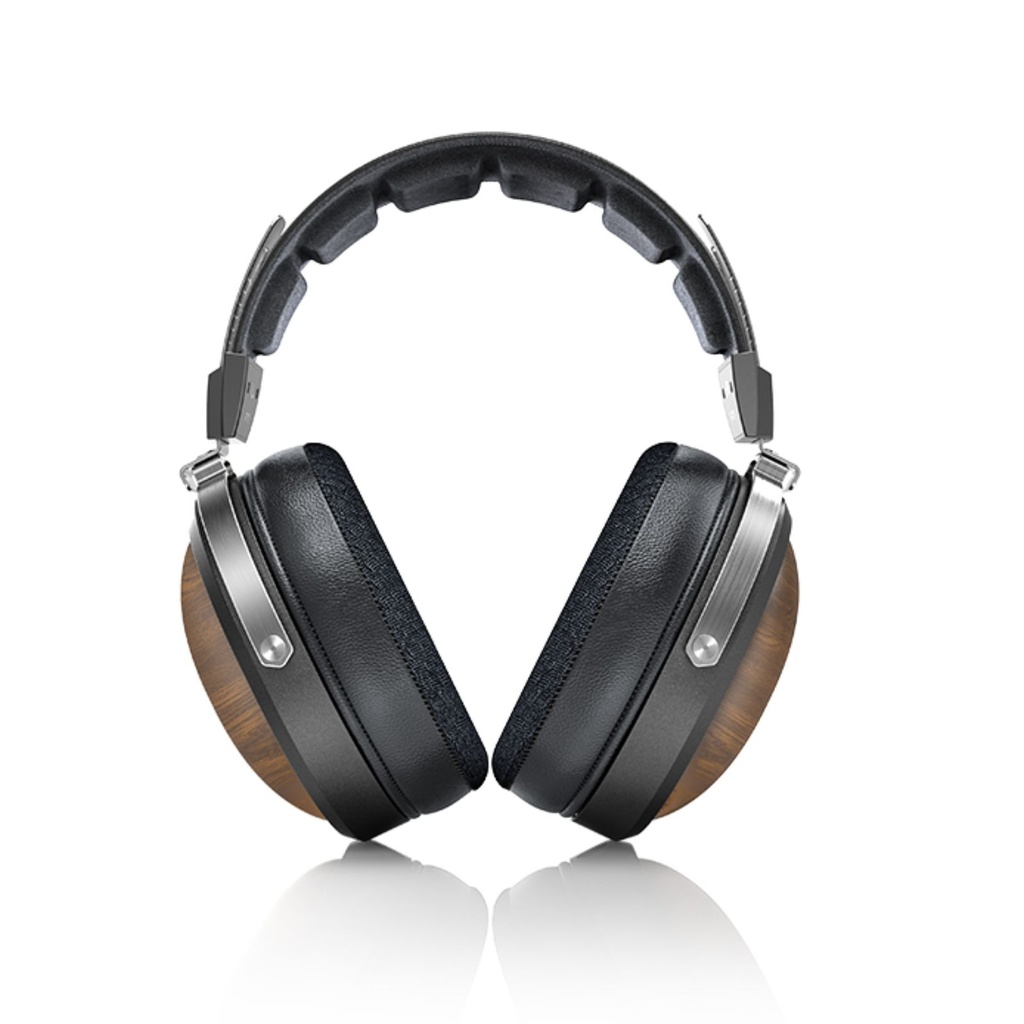 FiiO FT1 — over-ear cerrado con driver dinámico de 60 mm, 32 Ω, 113 dB/Vrms, 10–40 kHz, ≈340 g, cables SPC (plateado/OFC) desmontables con dual 3,5 mm.