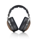 FiiO FT1 — over-ear cerrado con driver dinámico de 60 mm, 32 Ω, 113 dB/Vrms, 10–40 kHz, ≈340 g, cables SPC (plateado/OFC) desmontables con dual 3,5 mm.