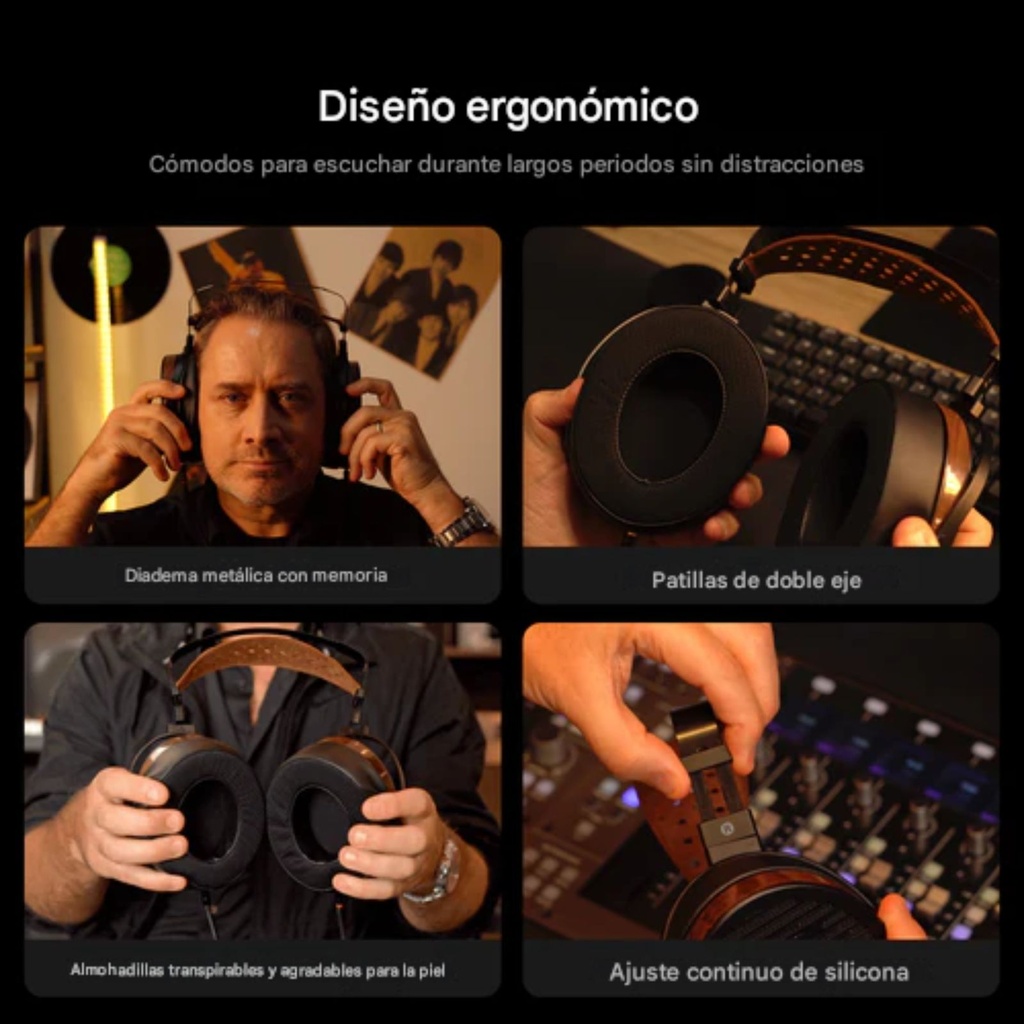 Fosi Audio i5 – audífonos planar open-back (97 mm)