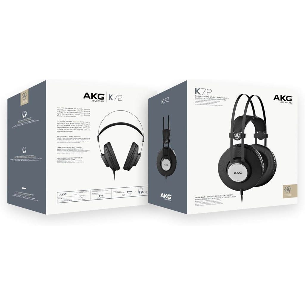 AKG K72 – audífonos cerrados de estudio (40 mm)