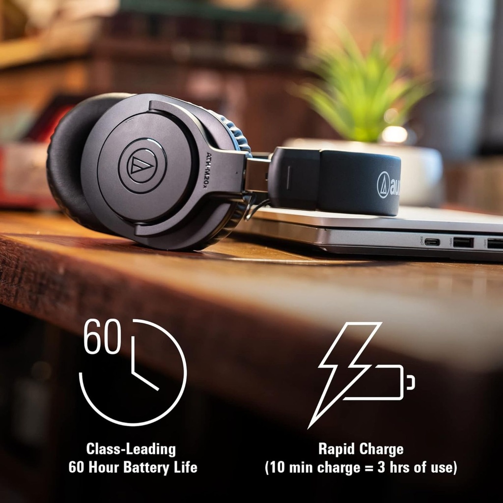Audio-Technica ATH-M20xBT – audífonos Bluetooth (60 h)