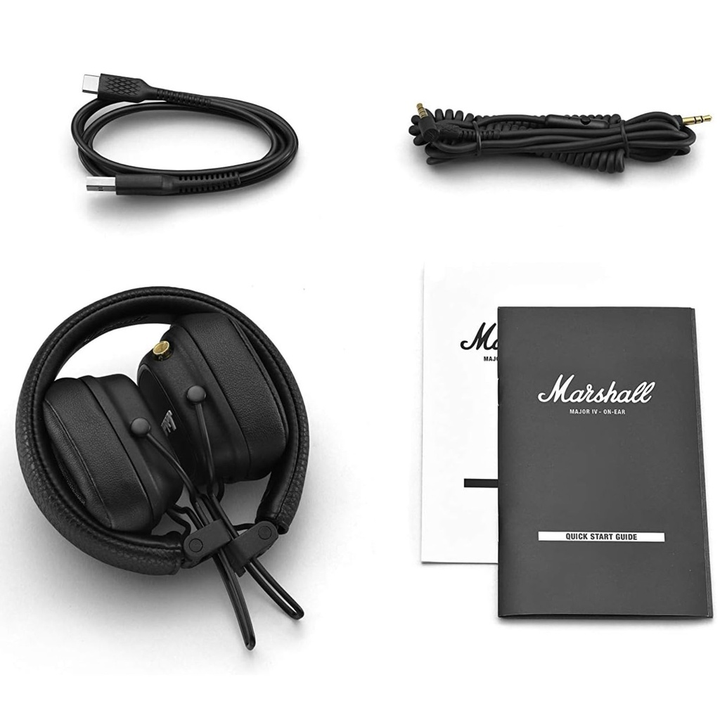 Marshall Major IV – audífonos Bluetooth on-ear (80+ h)