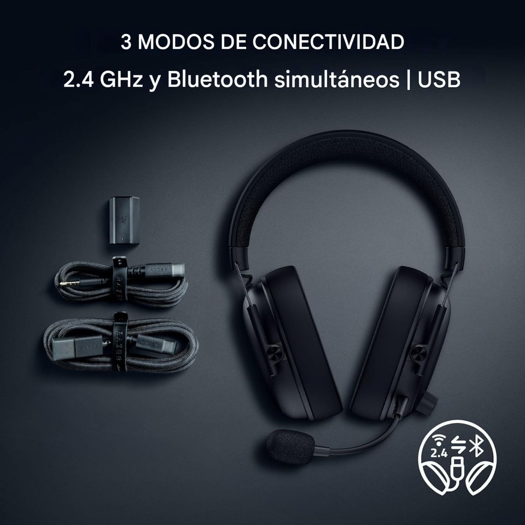 Razer BlackShark V3 – headset inalámbrico (70 h)