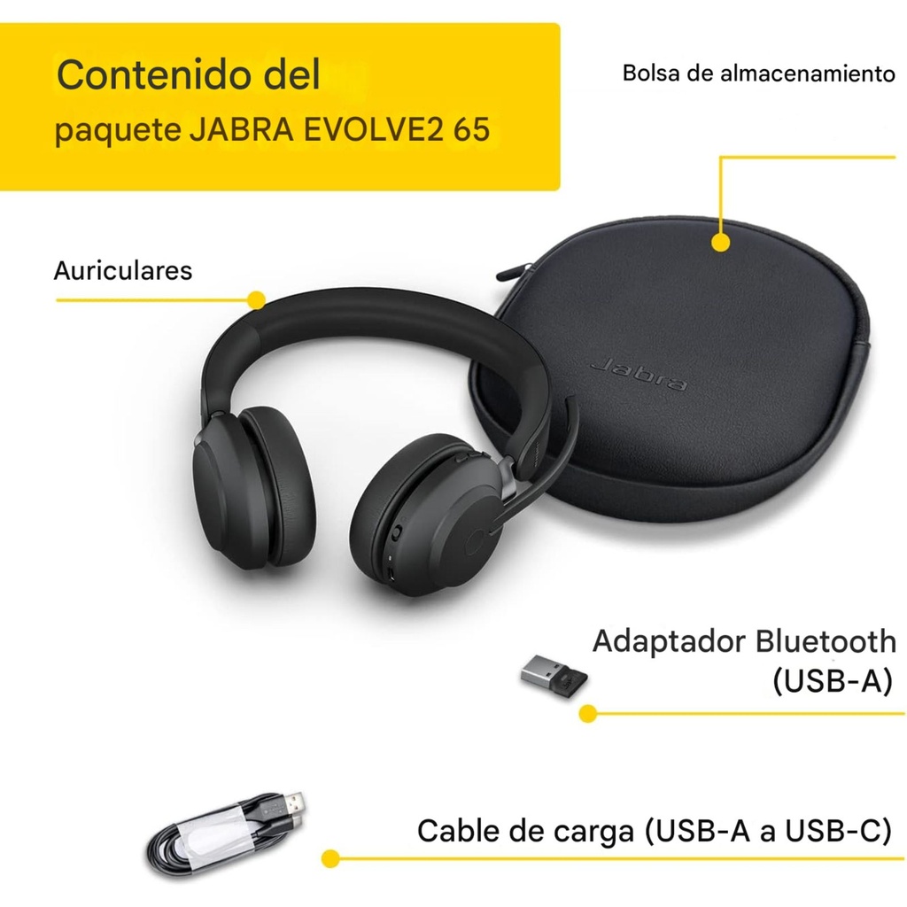 Jabra Evolve2 65 MS Stereo Black