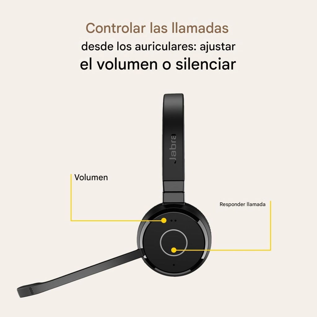 Jabra Evolve 65 TE (Third Edition) – Wireless Headset Stereo