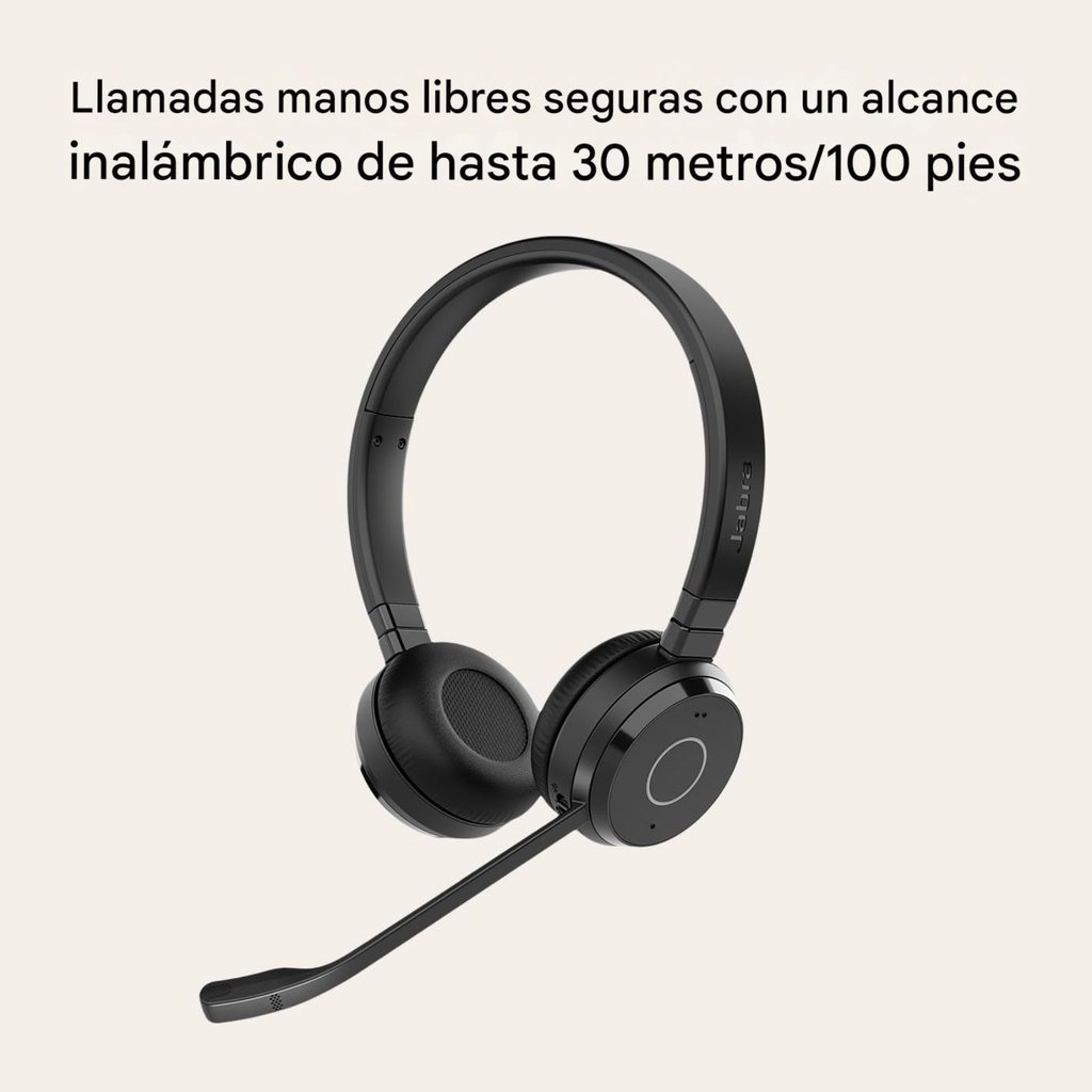Jabra Evolve 65 TE (Third Edition) – Wireless Headset Stereo