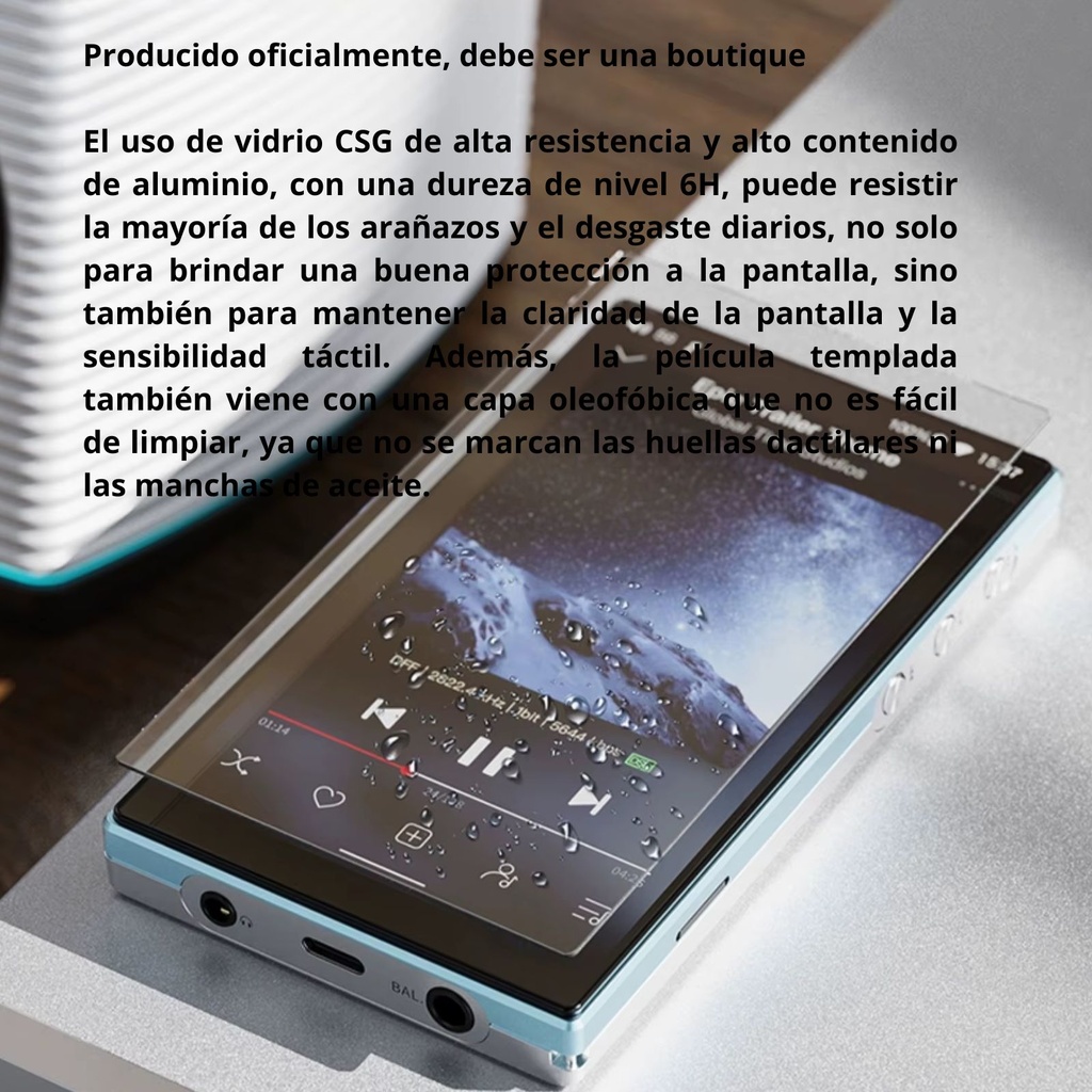 FiiO SF-JM21 – Película de vidrio templado para JM21