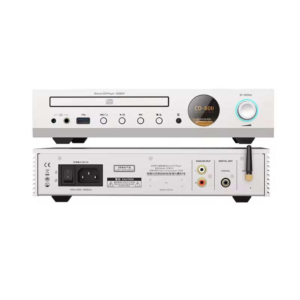 SHANLING CD80 II: Reproductor de CD Hi-Fi | DAC ESS ES9219MQ | Bluetooth LDAC y USB