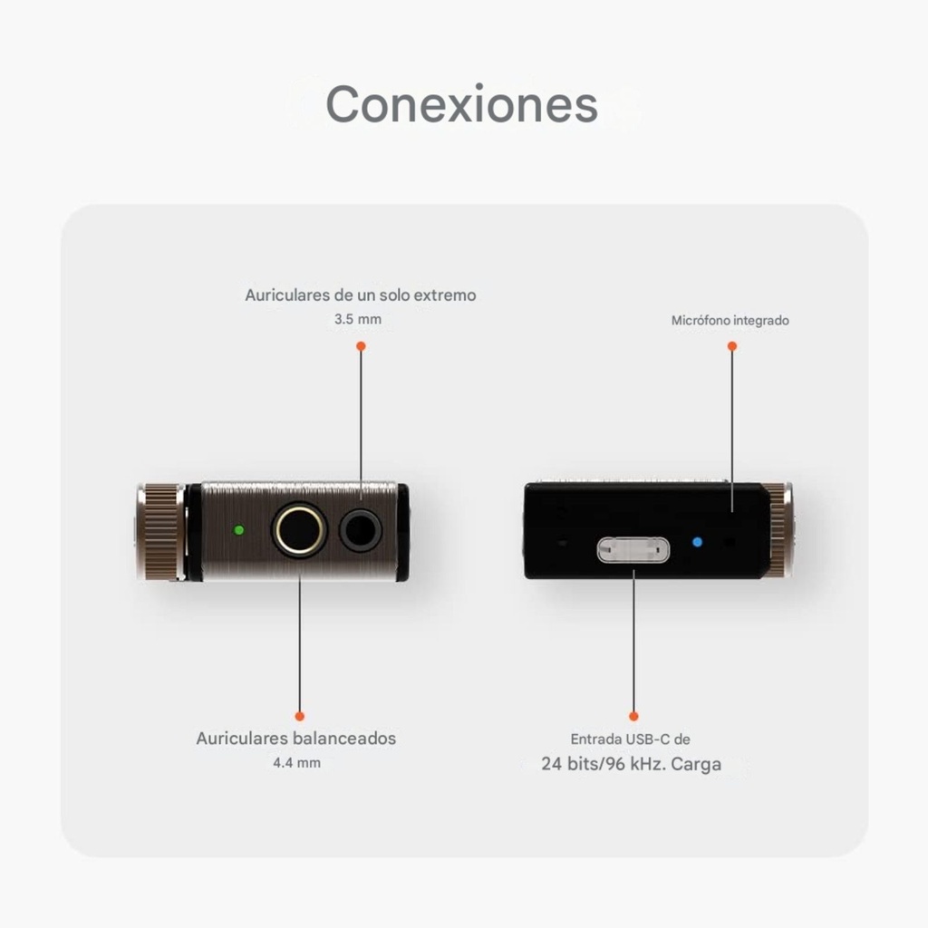 iFi GO blu: DAC/Amp Bluetooth Balanceado | HD Bluetooth 5.1 | Salida 4.4mm | Tecnologías XBass y XSpace