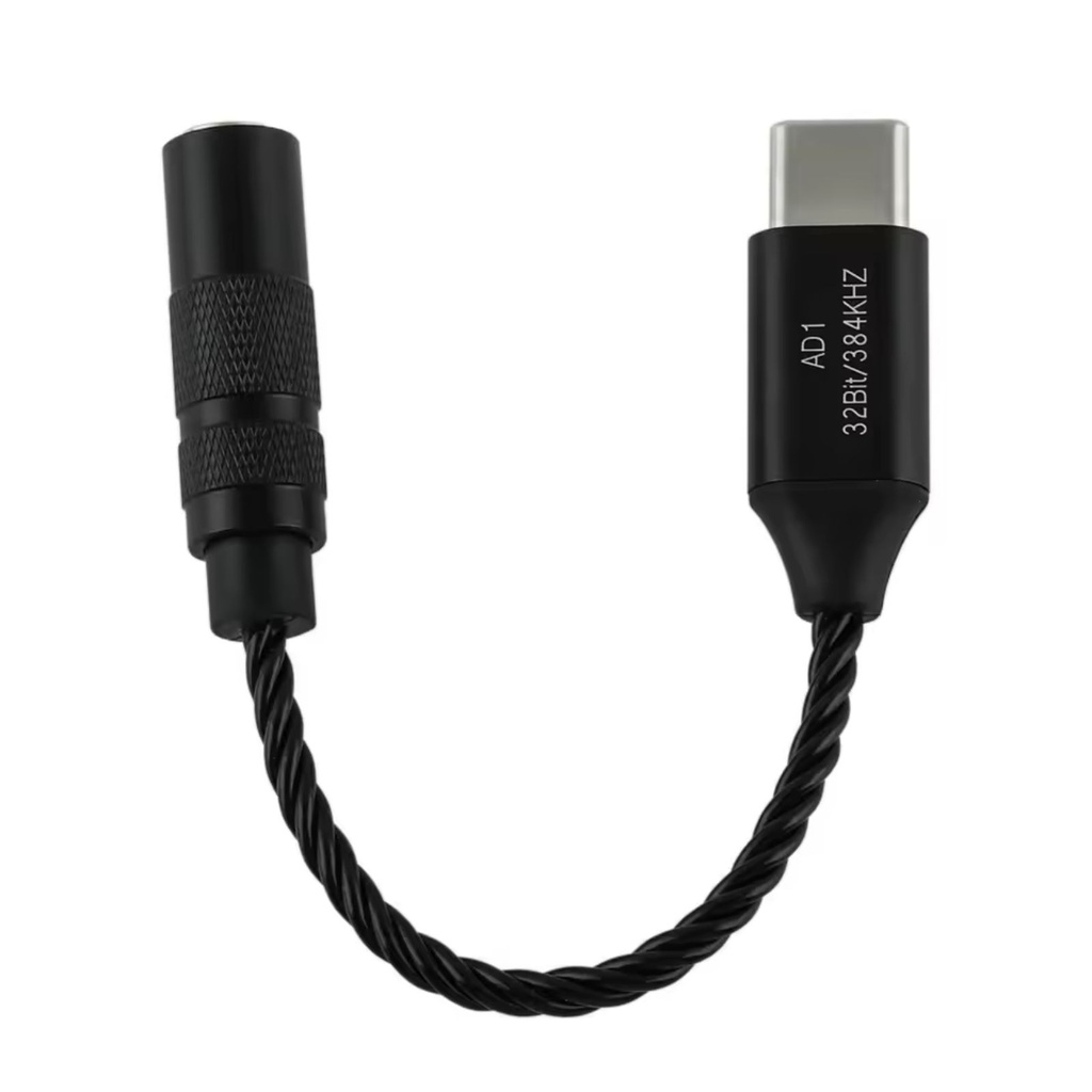 Kiwi Ears AD1: Dongle DAC/AMP USB-C a 3.5mm | Chip ESS9280AC Pro | Cable OFC de 4 Núcleos | Audio Hi-Res | Plug & Play