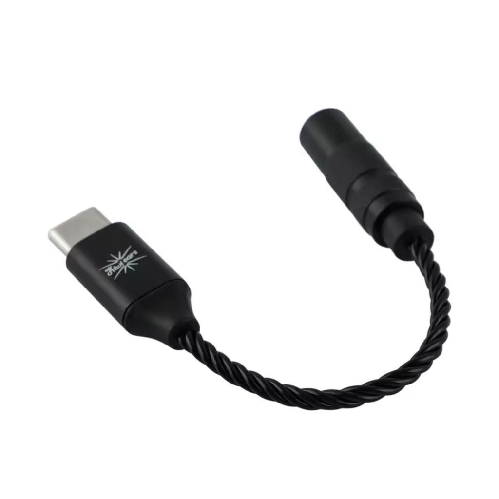 Kiwi Ears AD1: Dongle DAC/AMP USB-C a 3.5mm | Chip ESS9280AC Pro | Cable OFC de 4 Núcleos | Audio Hi-Res | Plug & Play