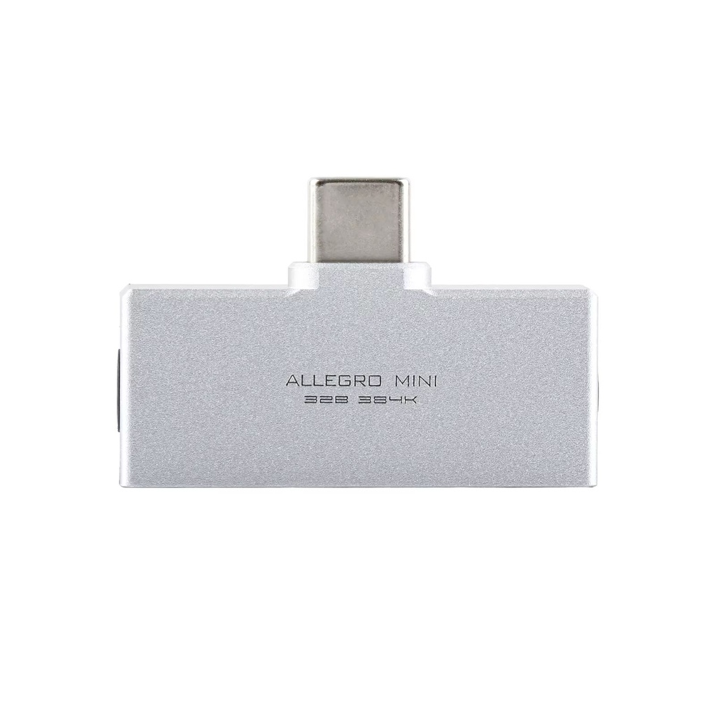 Kiwi Ears Allegro Mini: Dongle DAC/AMP Ultra Compacto | Audio Hi-Res 32-bit/384kHz | DSD128 | Chasis de Aleación de Aluminio | USB-C