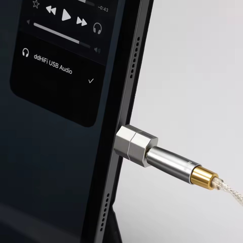 ddHiFi TC35M2: Adaptador DAC USB-C a 3.5mm | Cuerpo Unibody de Aluminio | Audio Hi-Res 32-bit/384kHz | Ultra Compacto | Sin Cables