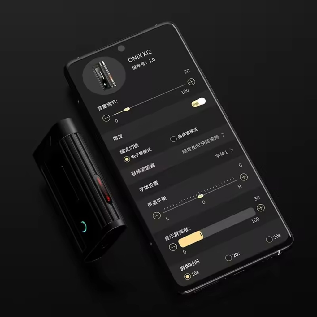 ONIX Beta XI2: Dongle DAC/AMP Híbrido | Dual JAN6418 Vacuum Tubes | Dual CS43198 | 550mW Potencia | Pantalla OLED 0.87" | Sonido Analógico Premium