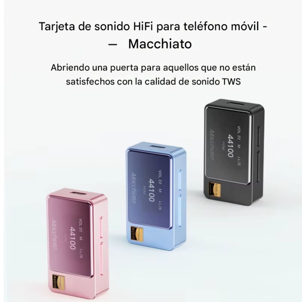 iBasso Jr. Macchiato: DAC/AMP Balanceado Ultracompacto | 580mW de Potencia | Dual CS43131 | Salidas 3.5mm y 4.4mm | DSD256 | SNR 131dB