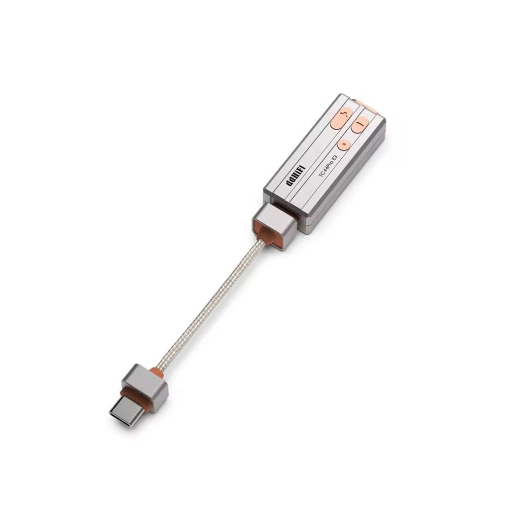 ddHiFi TC44Pro E3: DAC/AMP Balanceado | Cable Intercambiable | Dual CS43198 + Dual Op-Amp | 510mW Potencia | Salidas 3.5mm & 4.4mm | Diseño Ultra-Compacto