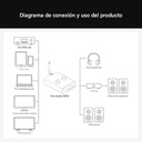 Fosi Audio GR40: DAC/AMP de Tubos para Escritorio | ESS9028Q2M | Válvulas GE 5654W | Bluetooth 5.1 aptX HD | Controles de Tono Físicos | Salida RCA / 3.5mm