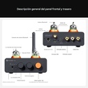 Fosi Audio GR40: DAC/AMP de Tubos para Escritorio | ESS9028Q2M | Válvulas GE 5654W | Bluetooth 5.1 aptX HD | Controles de Tono Físicos | Salida RCA / 3.5mm