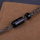 OPENHEART Titanium 8: Cable de Auriculares Premium 8 Núcleos | Cobre Chapado en Plata | 1 a 2 Jack (Dual 3.5mm) | Terminado en 3.5mm, 2.5mm o 4.4mm