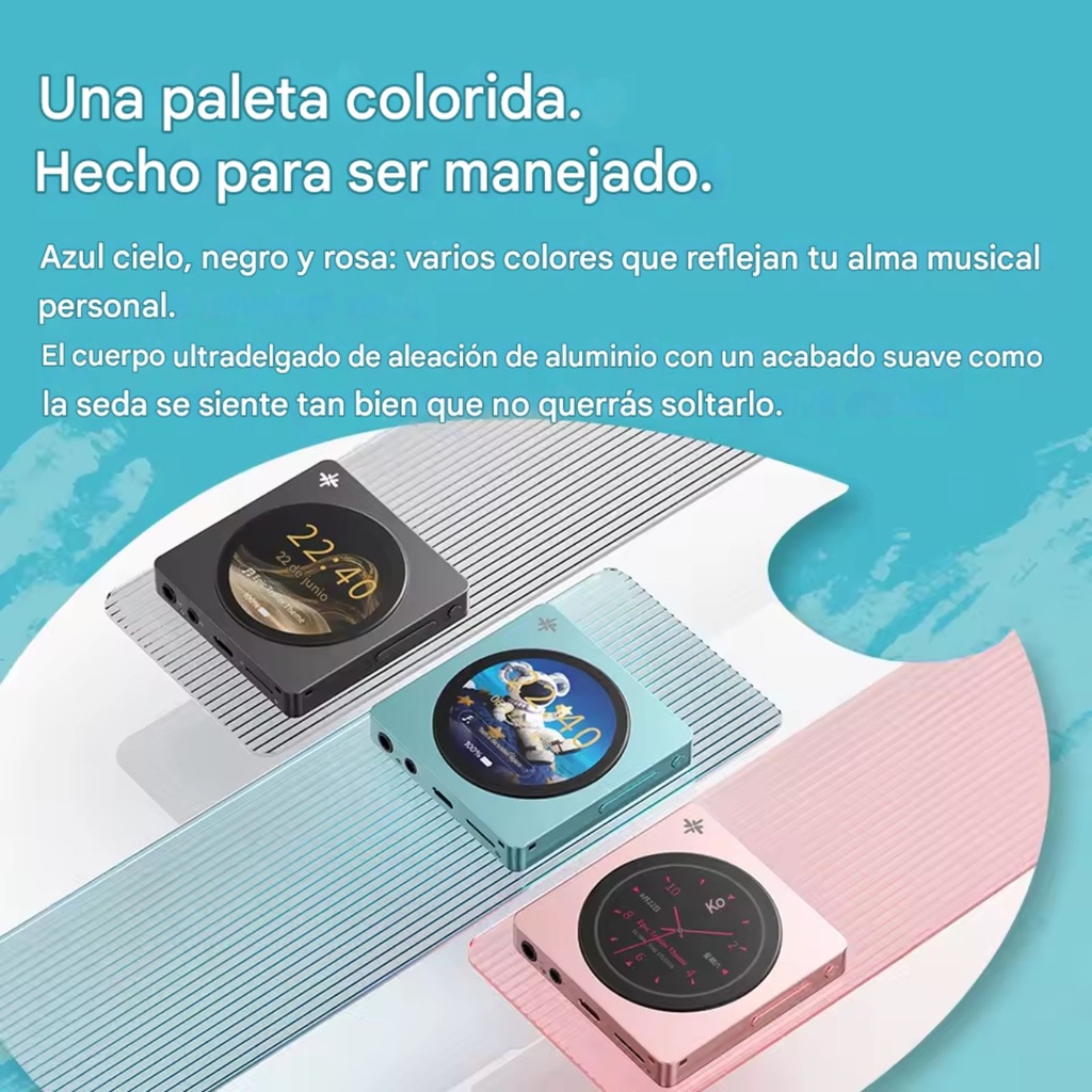 FiiO DISC: Reproductor Portátil Hi-Res Circular | Dual Flagship DAC | Salidas 4.4mm Balanceada & 3.5mm | Pantalla Táctil Redonda | Bluetooth 5.4 LDAC