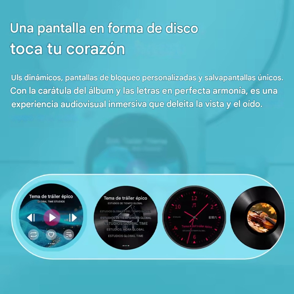 FiiO DISC: Reproductor Portátil Hi-Res Circular | Dual Flagship DAC | Salidas 4.4mm Balanceada & 3.5mm | Pantalla Táctil Redonda | Bluetooth 5.4 LDAC