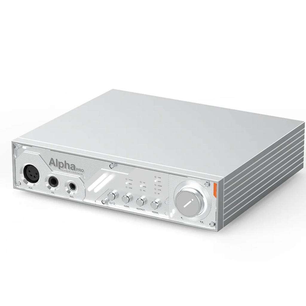 D&A Alpha PRO: DAC/AMP de Escritorio Flagship | ES9039MSPRO | 6000mW Potencia | Amplificación Discreta | Bluetooth LDAC | Diseño Transparente