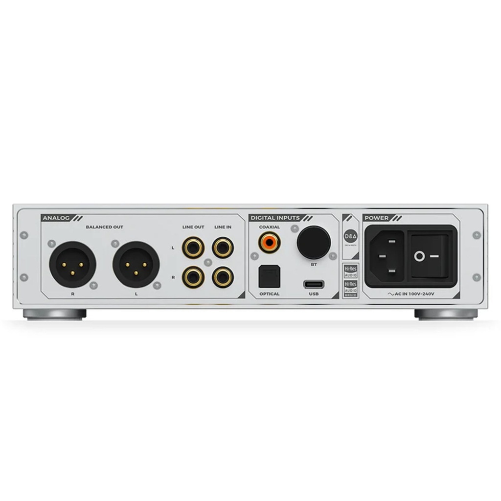 D&A Alpha PRO: DAC/AMP de Escritorio Flagship | ES9039MSPRO | 6000mW Potencia | Amplificación Discreta | Bluetooth LDAC | Diseño Transparente