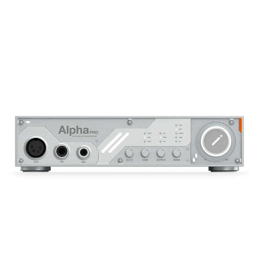 D&A Alpha PRO: DAC/AMP de Escritorio Flagship | ES9039MSPRO | 6000mW Potencia | Amplificación Discreta | Bluetooth LDAC | Diseño Transparente