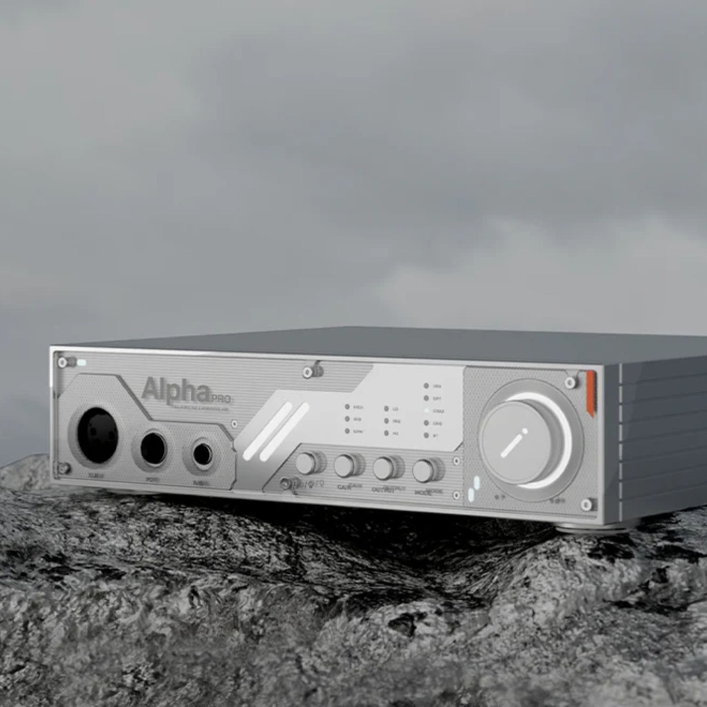 D&A Alpha PRO: DAC/AMP de Escritorio Flagship | ES9039MSPRO | 6000mW Potencia | Amplificación Discreta | Bluetooth LDAC | Diseño Transparente