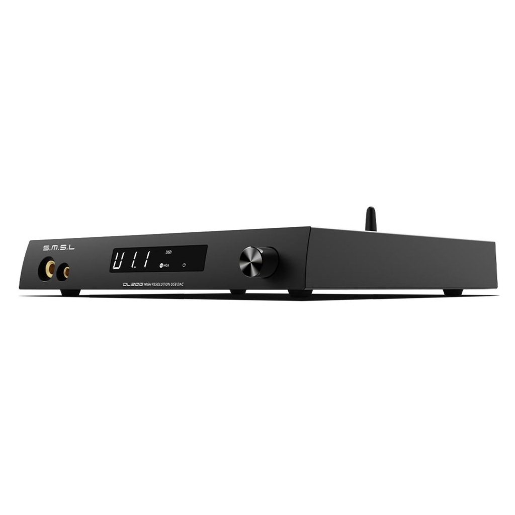 SMSL DL200: DAC/AMP de Escritorio | Chip ES9039Q2M | 1500mW Potencia | Salidas 4.4mm y 6.35mm | TRS Balanceado | Bluetooth 5.1 LDAC