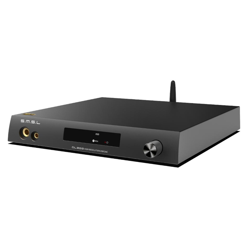 SMSL DL200: DAC/AMP de Escritorio | Chip ES9039Q2M | 1500mW Potencia | Salidas 4.4mm y 6.35mm | TRS Balanceado | Bluetooth 5.1 LDAC