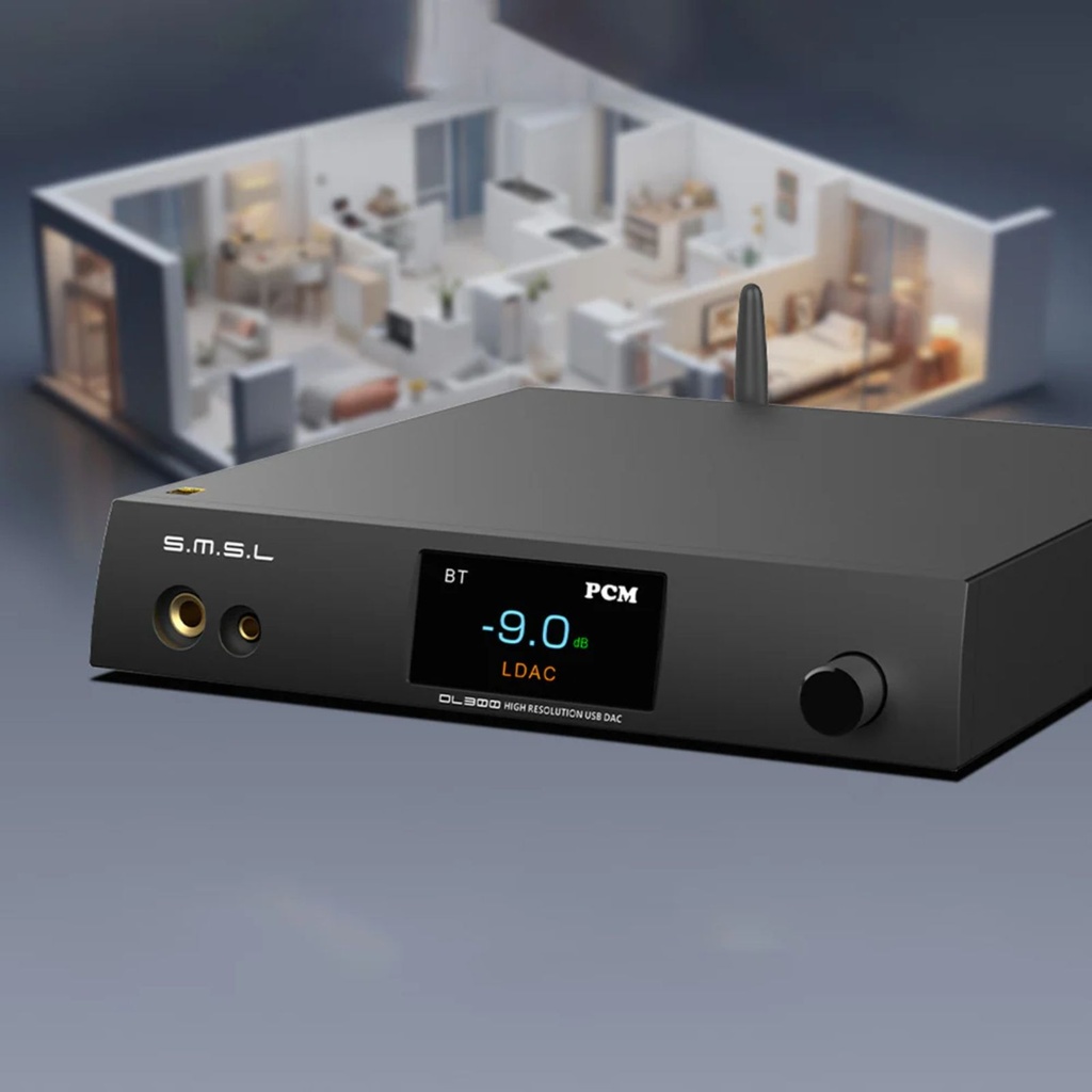 SMSL DL300: DAC/AMP Flagship de Escritorio | AK4191 + AK4499EX | 1000mW | Salidas XLR y 4.4mm | Entradas I2S y Bluetooth LDAC