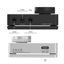 SMSL Nano ONE: Mini DAC/AMP y Tarjeta de Sonido Gaming | Base Magnética | Surround 7.1 | Entradas de Micrófono | Chip ES9023P