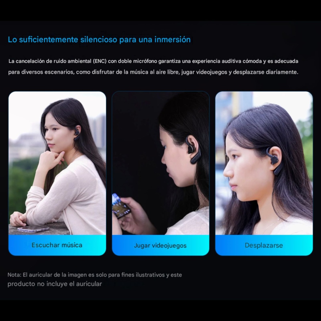KZ AE01 - Módulo Adaptador Inalámbrico Bluetooth 5.4 para Monitores In-Ear (2 Pines)