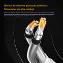 Cable KZ Tipo C con DAC | Cobre OFC Bañado en Plata