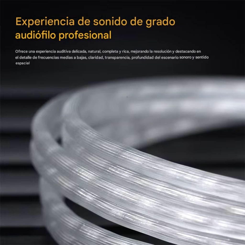 Cable KZ Tipo C con DAC | Cobre OFC Bañado en Plata